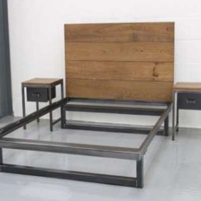 Good Quality Reclaimed Wood Double Bed Frame