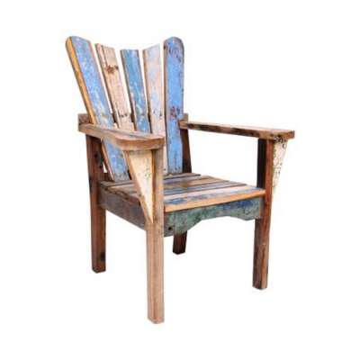 High Quality Reclaimed Wood Multicolored Chair