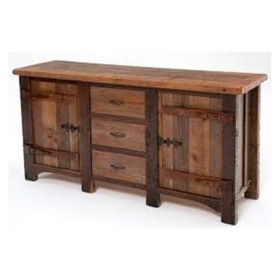 Top Quality Reclaimed Wood TV Unit with Drawers