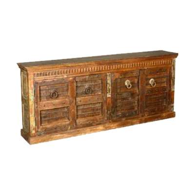 Antique Wooden Buffet Cabinet Sideboard